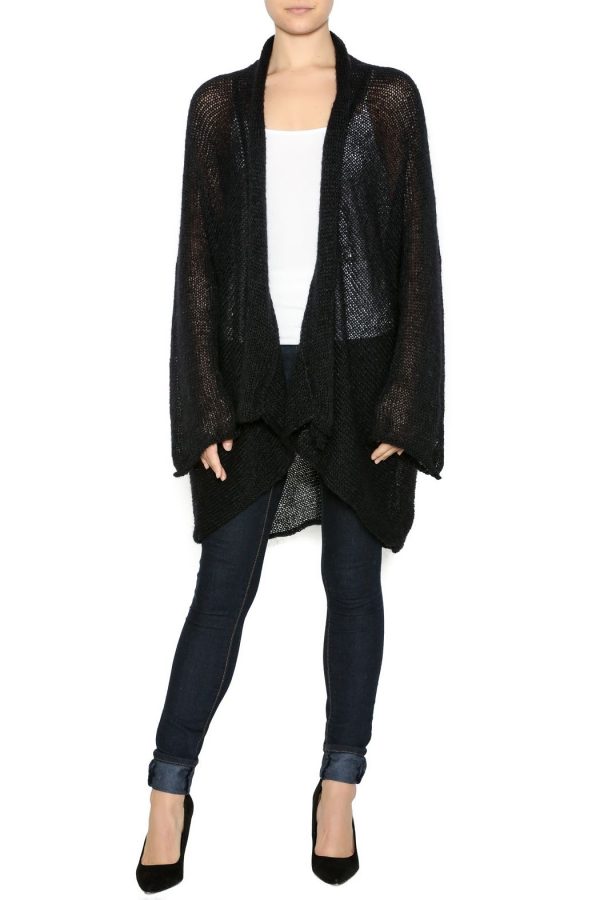 Coat Open Front Mohair Solids - Image 2