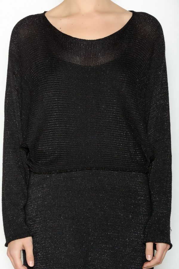 Dress Metallic Black Bamboo - Image 2