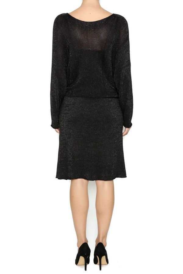 Dress Metallic Black Bamboo - Image 3