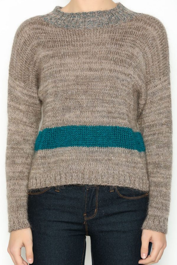 Sweater Mohair With Stripe - Image 3