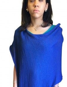Poncho Alpaca Silk Metallic