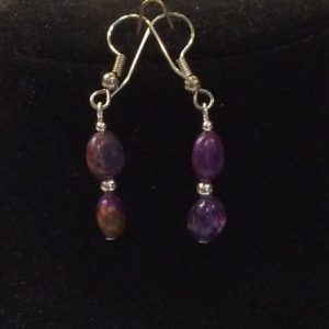 Earrings Purple Mojave Turquoise