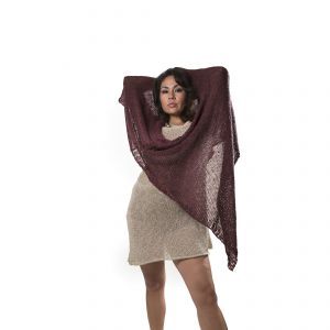 Ruana Rayon Lustre Solid