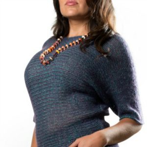 Dress Mohair Variegated 3/4 Sleeves