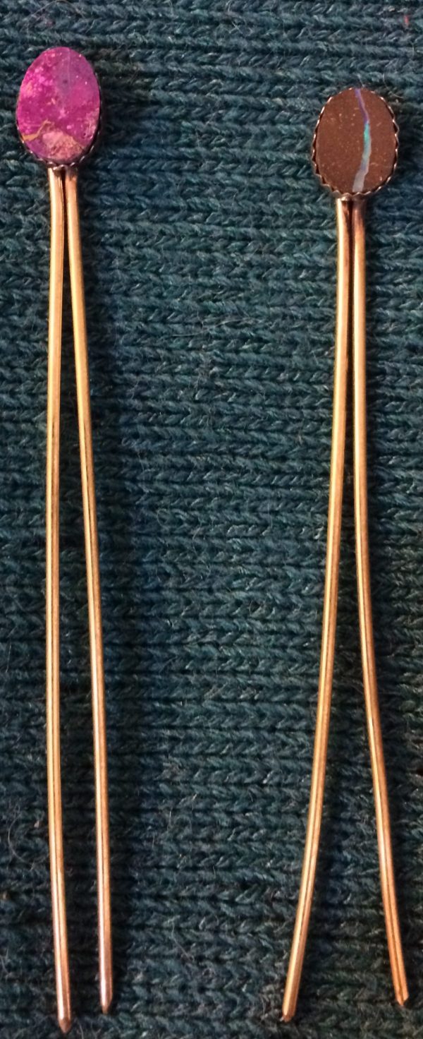 Sticks for Shawl Pins Opal & Mojave Turquoise