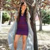 Gown V-Neck Sleeveless Short Metallic - Image 2