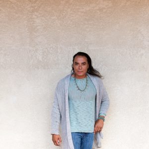 Coat Open Front Mohair Variegated