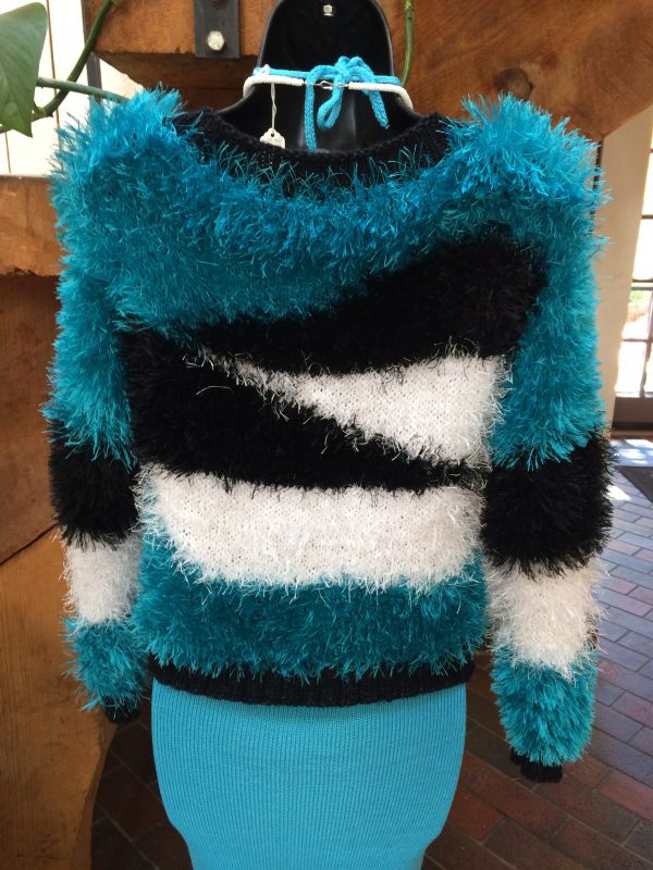 Cardigan Fun Fur Sweater - Image 2