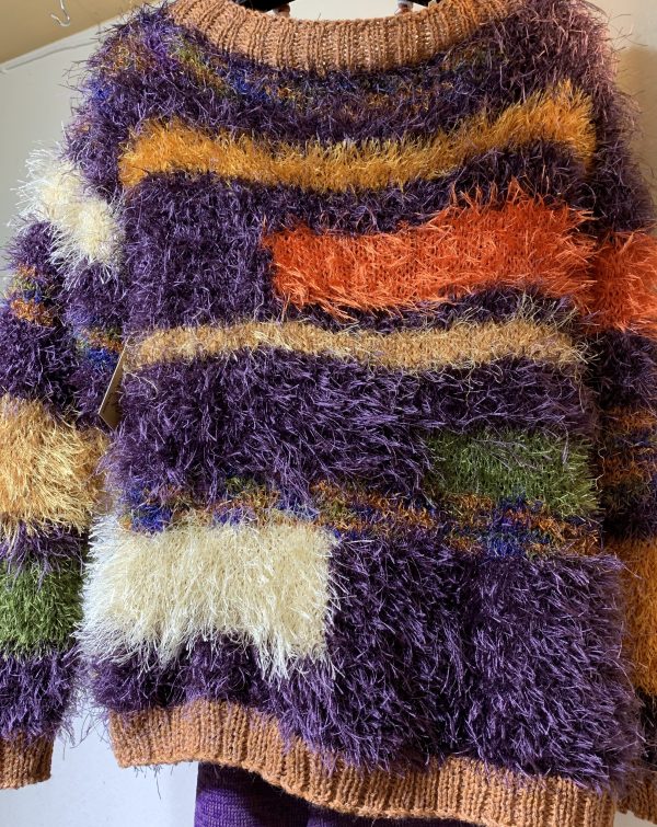 Cardigan Fun Fur Sweater - Image 5