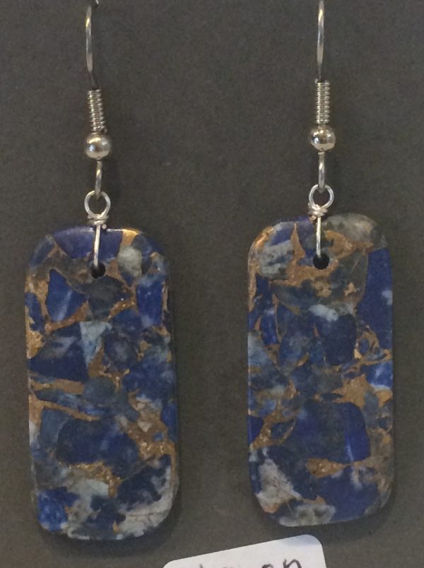Earrings Lapis