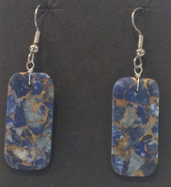 Earrings Lapis