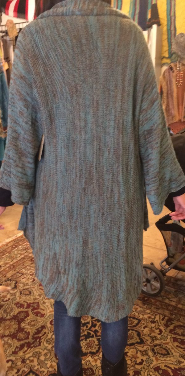 Coat Open Front Alpaca/Silk Sheen - Image 2
