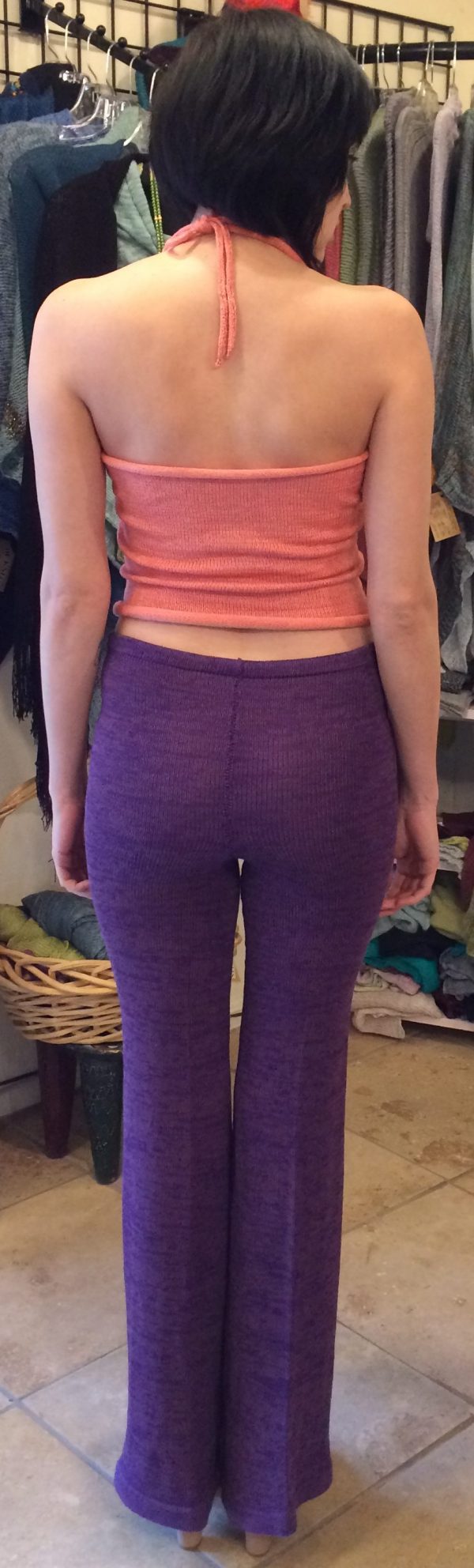 Sweater Halter Top V-Neck - Image 3