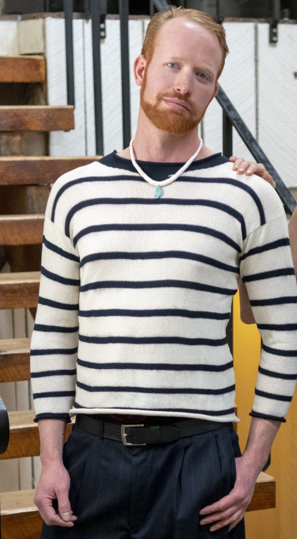 Sweater Striped Cotton Polyester