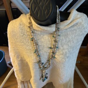 Necklace Kingman Turquoise with Jacals