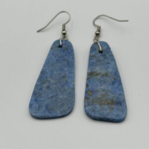 Earrings Large Slab Lapis