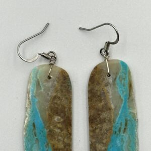 Earrings Royston Turquoise Medium Slabs