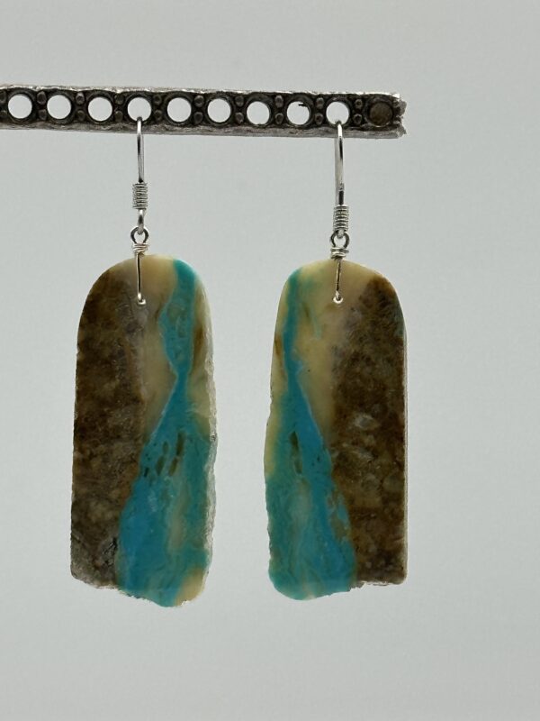 Earrings Royston Turquoise Medium Slabs - Image 5