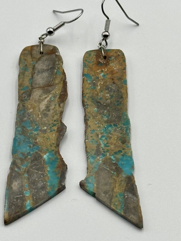 Earrings Boulder Turquoise Large Slab