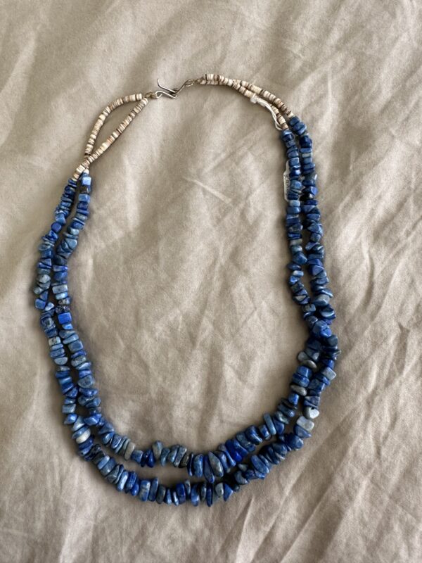 Necklace Two Strand Lapis