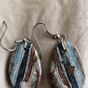 Earrings Rainbow Silica Slabs