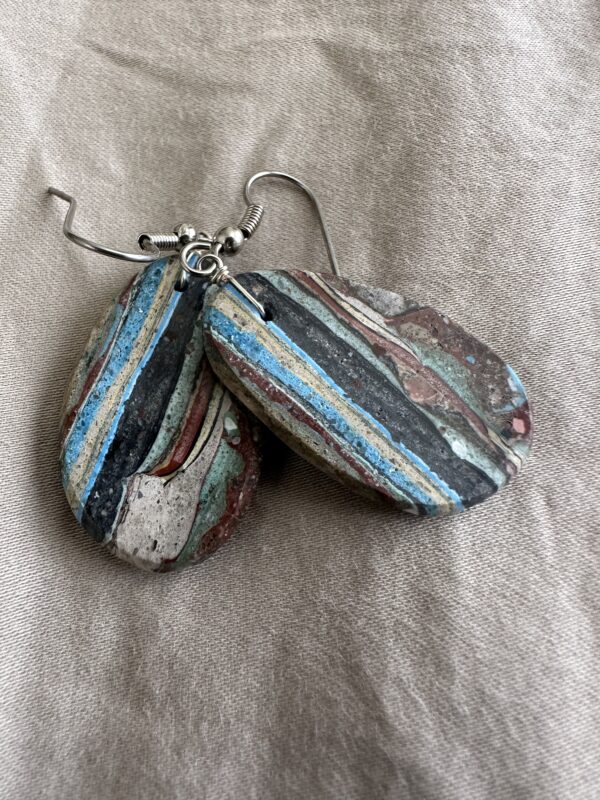 Earrings Rainbow Silica Slabs - Image 2