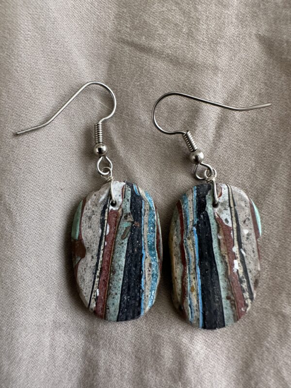 Earrings Rainbow Silica Oval - Image 2