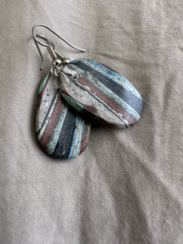 Earrings Rainbow Silica Oval - Image 3