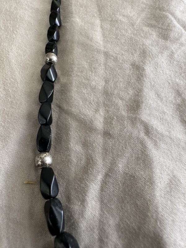 Necklace Onyx With Inlaid Pendant - Image 2