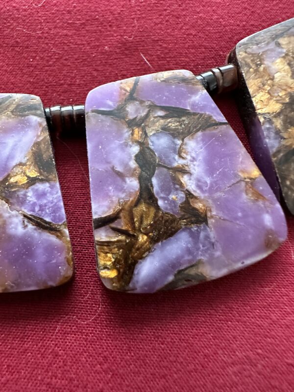 Necklace Purple Impression Jasper Bronzite - Image 2