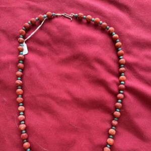 Necklace Coral & Turquoise