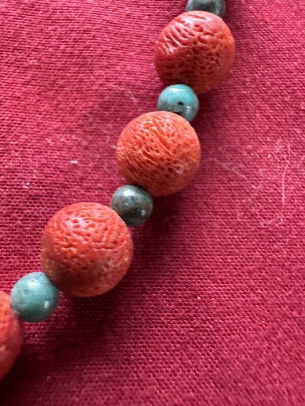 Necklace Coral & Turquoise - Image 2