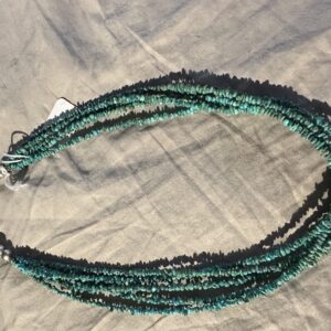 Necklace Five Strand Kingman Turquoise
