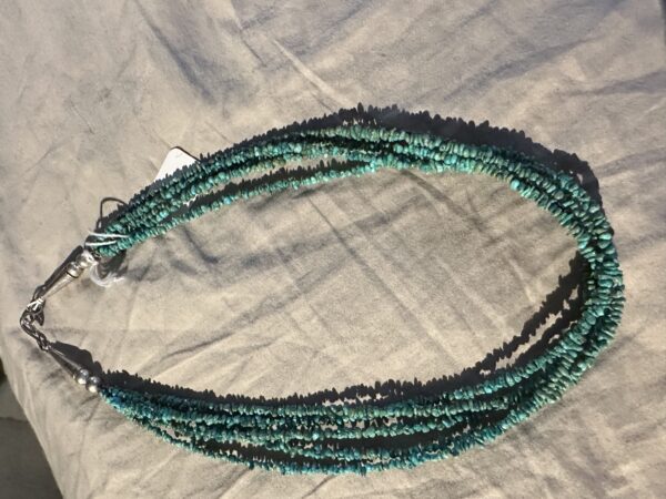 Necklace Five Strand Kingman Turquoise