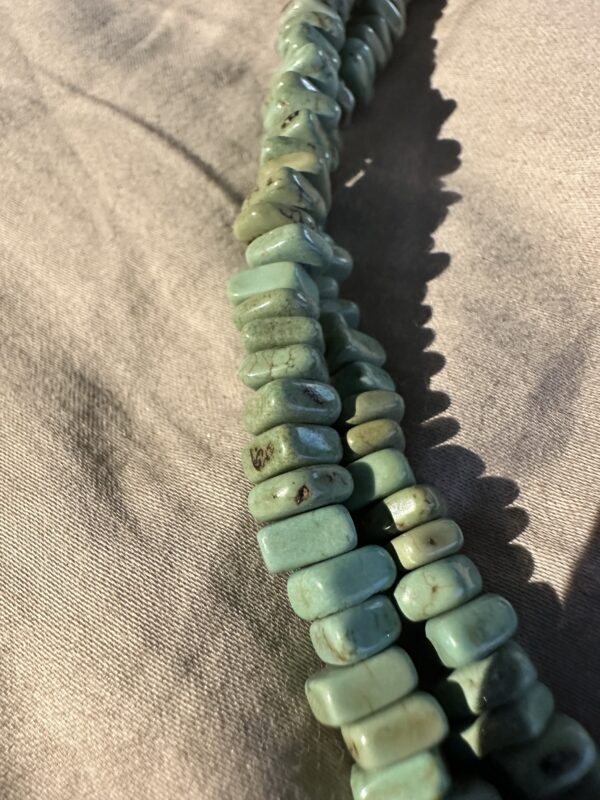 Necklace Two Strand Green Kingman Turquoise - Image 2