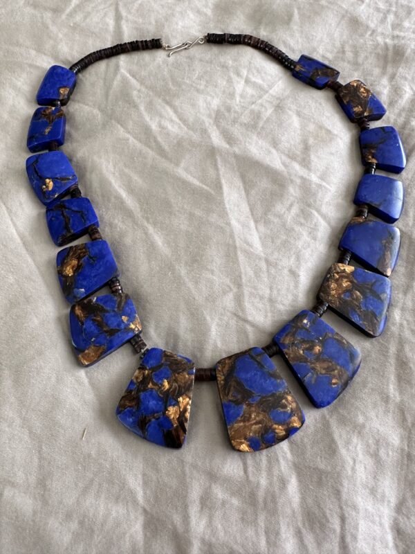 Necklace Lapis Bronzite - Image 3