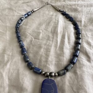 Necklace Lapis With Pendant