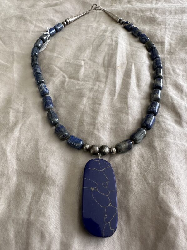 Necklace Lapis With Pendant