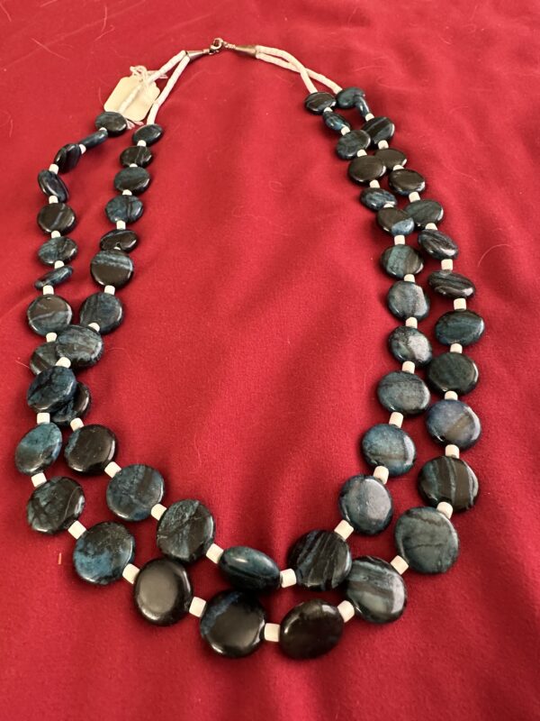 Necklace Two Strand Lapis Lazuli