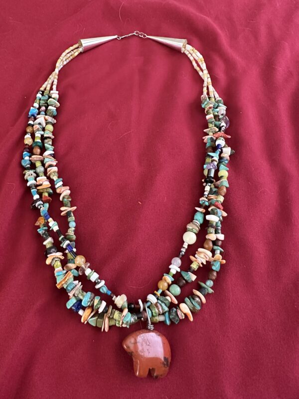 Necklace Treasure with Bear Pendant