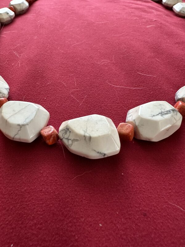Necklace Buffalo Turquoise & Coral - Image 2