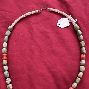 Necklace Kingman Turquoise Coral