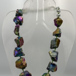 Necklace Chunky Agate Quartz