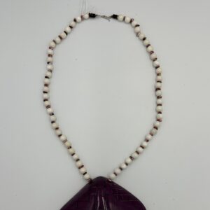 Necklace Clam Shell With Sugilite
