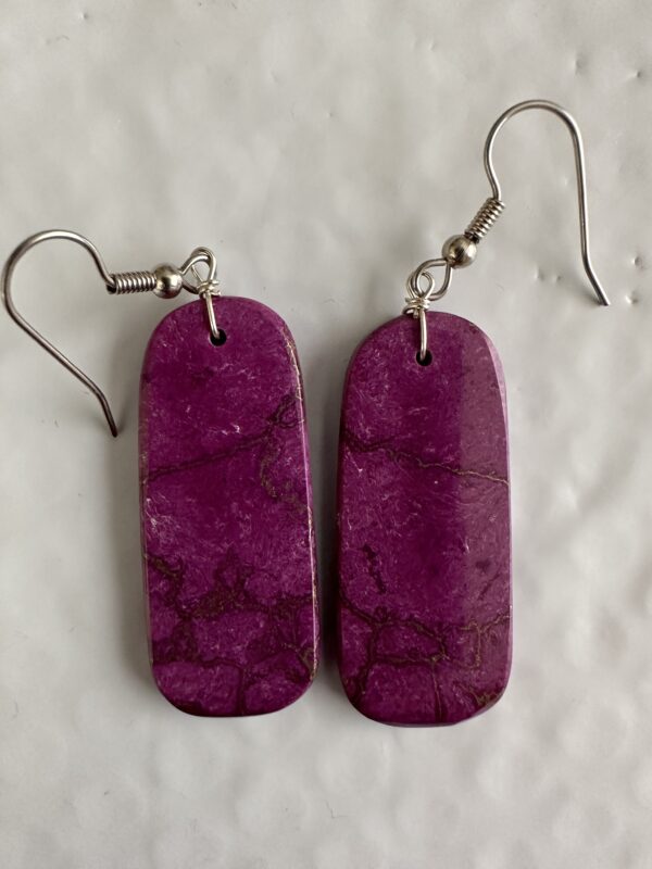 Earrings Sugilite Slabs - Image 2
