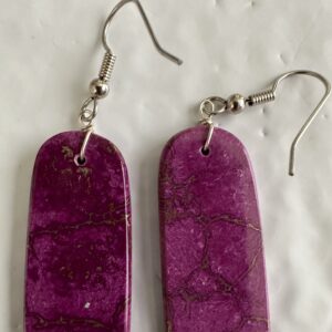 Earrings Sugilite Slabs