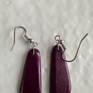 Earrings Sugilite Slabs