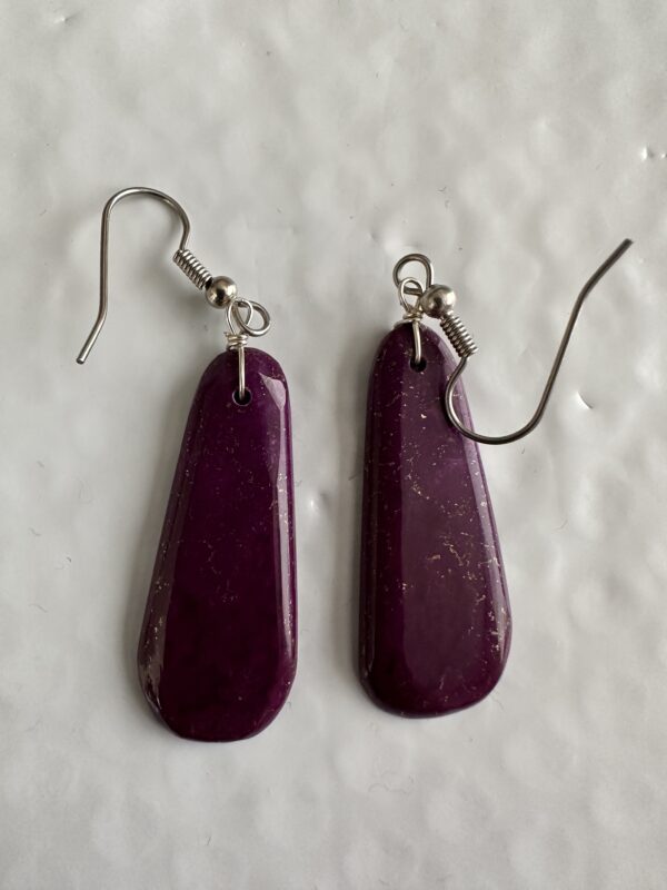 Earrings Sugilite Slabs