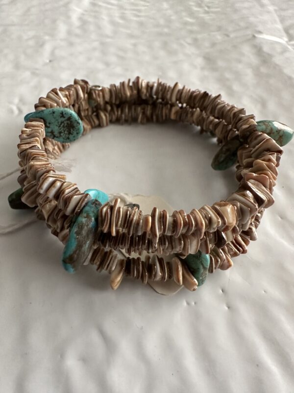 Bracelet Pin Shell Turquoise Large Wrap