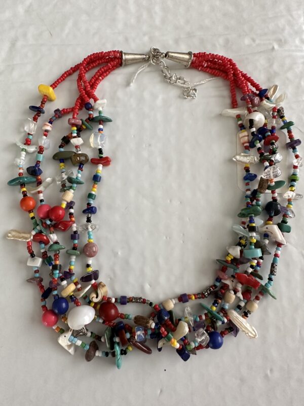 Necklace Treasure Red Themed